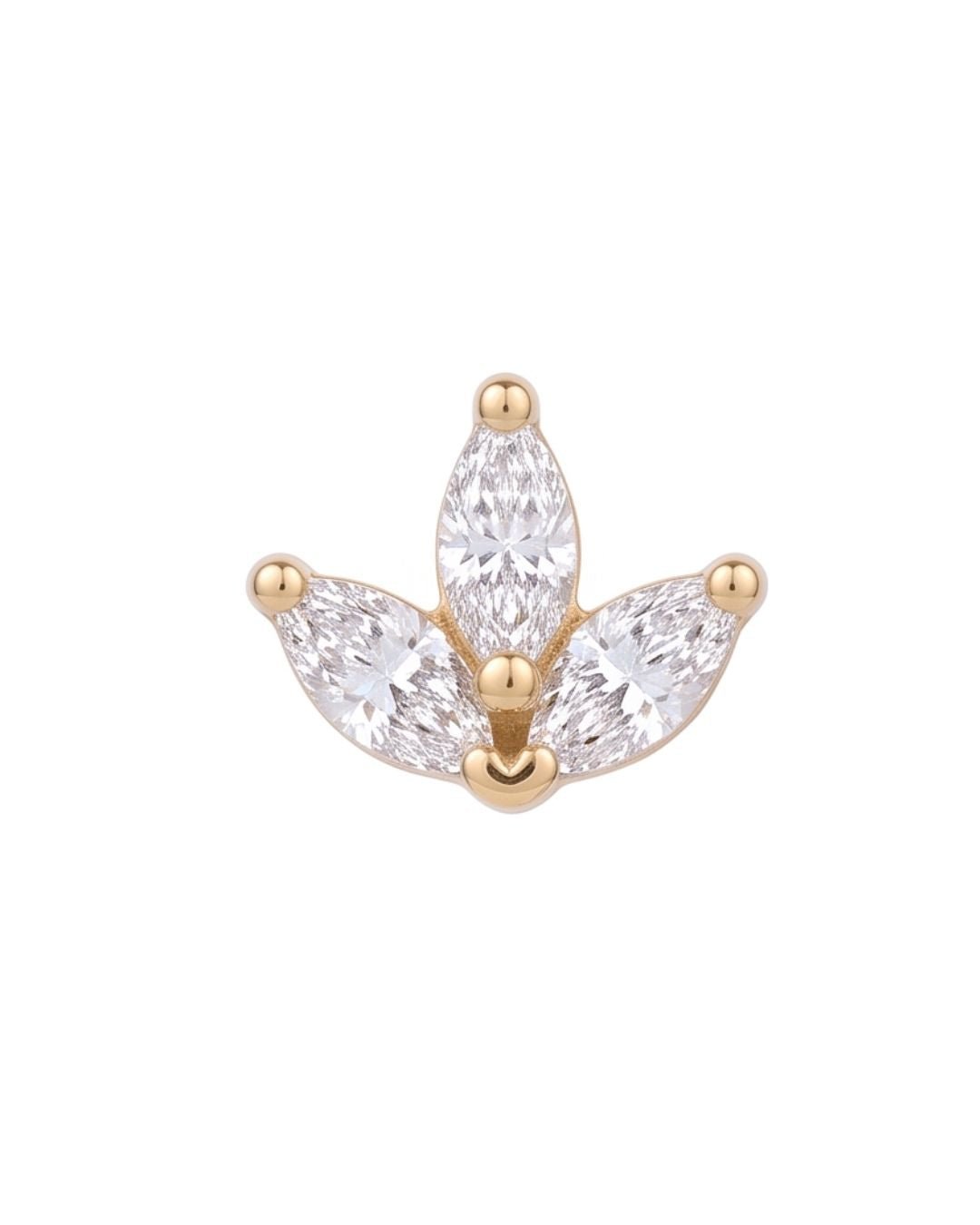 Aretes Flora - Pedra México