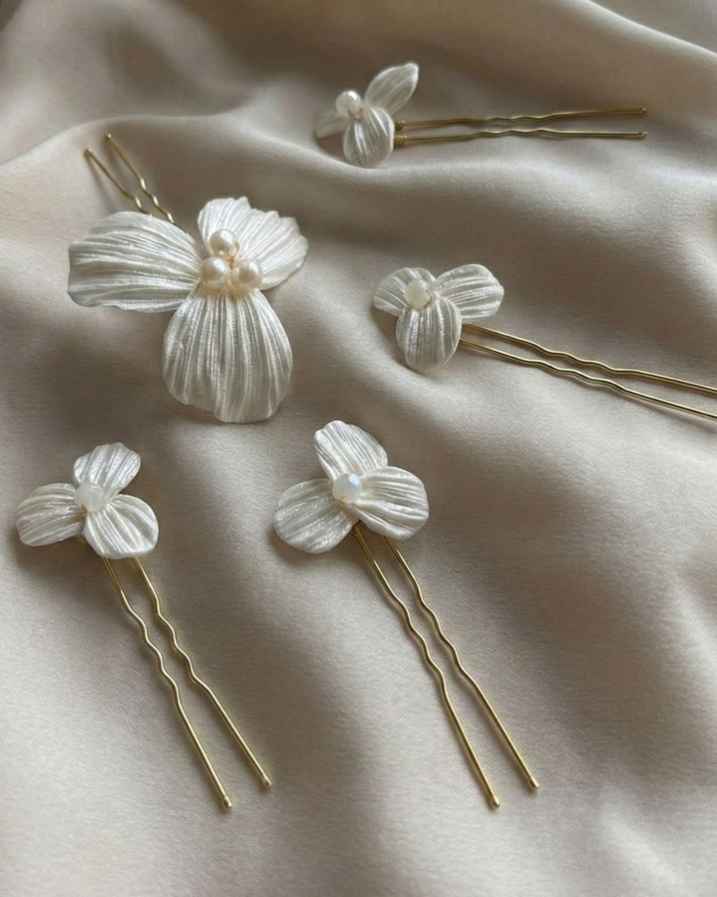 Set de 5 Horquillas Dalia - Flores de Porcelana Fría - Pedra México