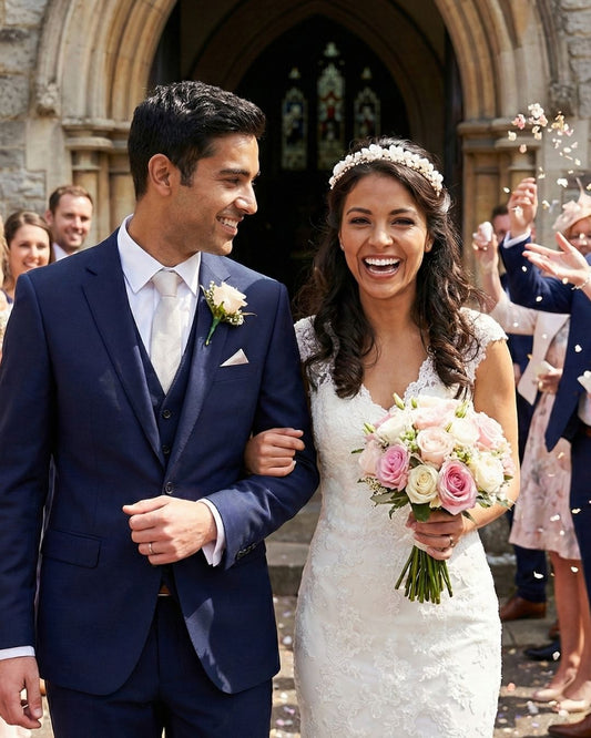 Tiara Tipo Diadema De Flores Blancas Infinita - Pedra México